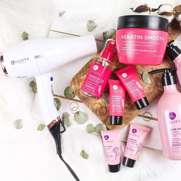 LUSETA Keratin Smooth Hair Mask - Color Safe Nourshing Formula 16.9 oz - Picture 4 of 5